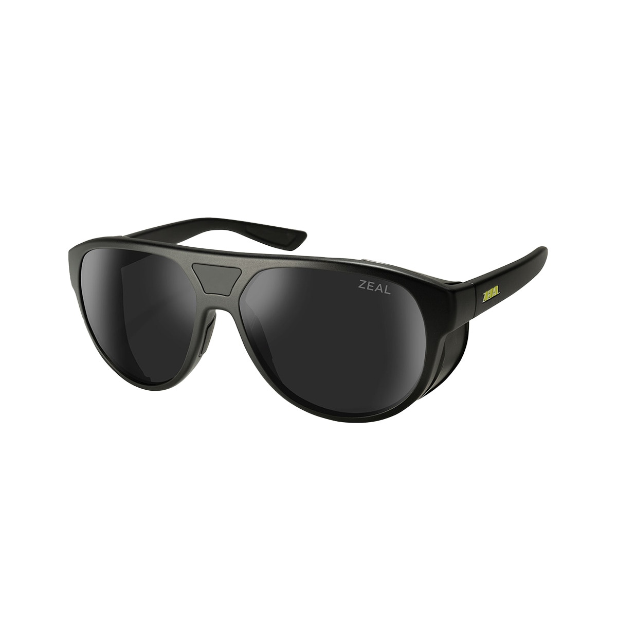 Zeal Selkirk Sunglasses Polarized in Matte Black with Dark Grey